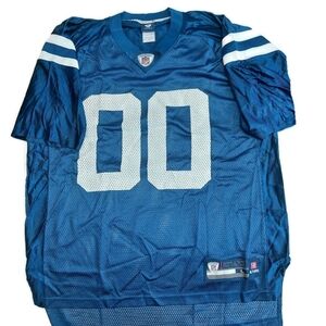 Reebok On Field Indianapolis Colts #00 2 Sided Jersey Mens L Blue NFL Equipment